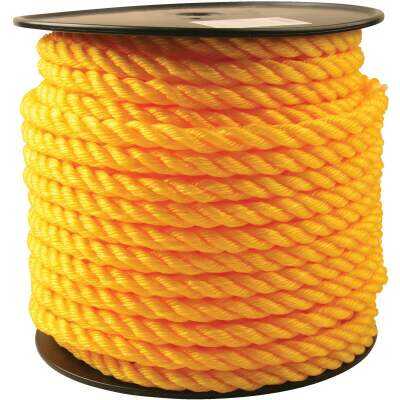 Do it Best 5/8 In. x 150 Ft. Yellow Twisted Polypropylene Rope